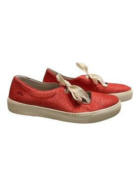 CLOUD UZURI Leather Red Italian shoes SZ 10